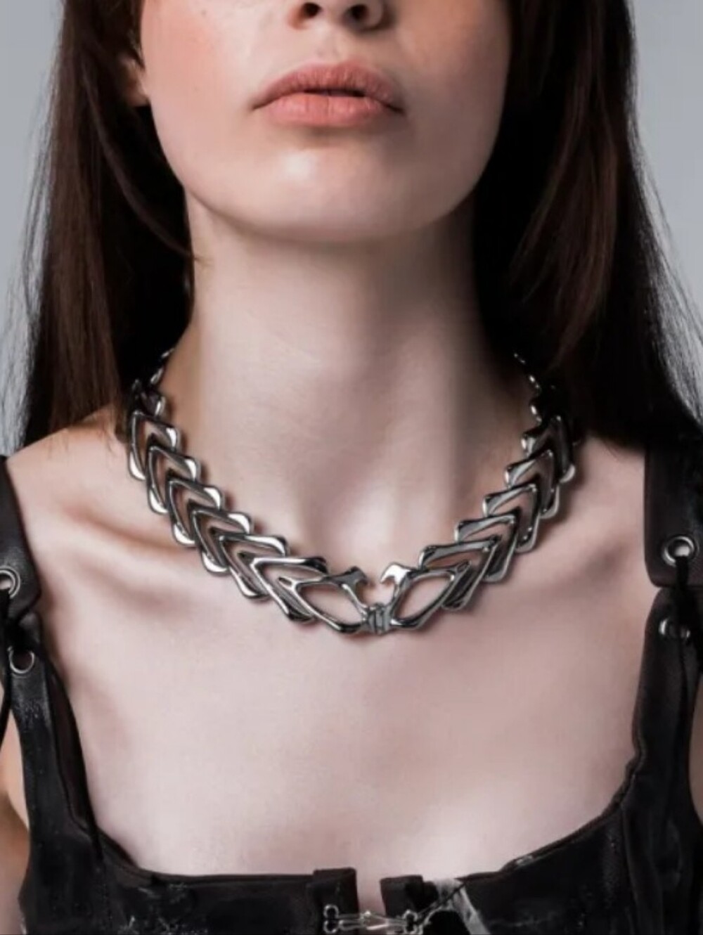 Vitaly Design Paradigm x Kacimi Latamene Necklace,  Unisex, Silvertone, New
